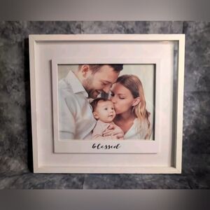NEW Expressions 8" x 10" White Float Frame by Studio Décor. Gift. Baby Shower